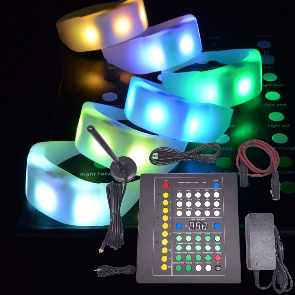 Event Party Dj - DMX Functie LED Siliconen TPU Armbanden