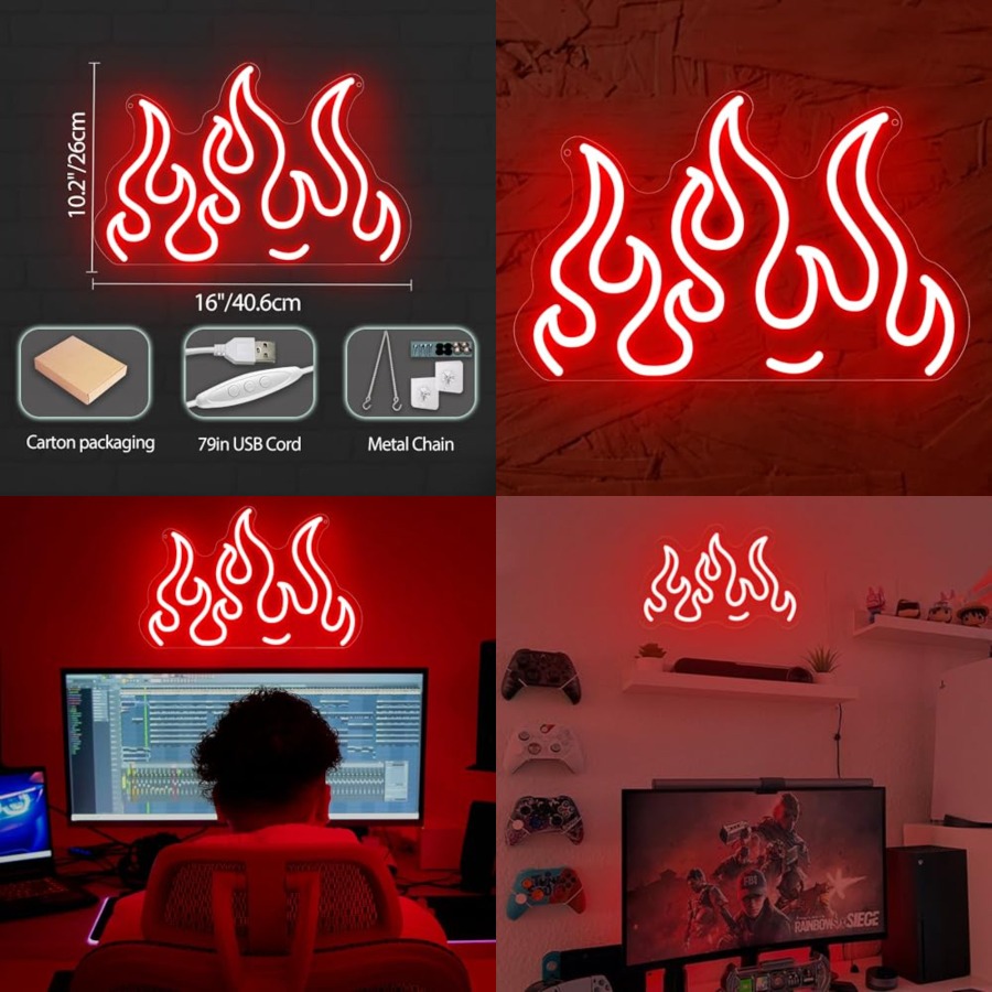 Neon Sign Party - Neon LED wandlamp voor game room,