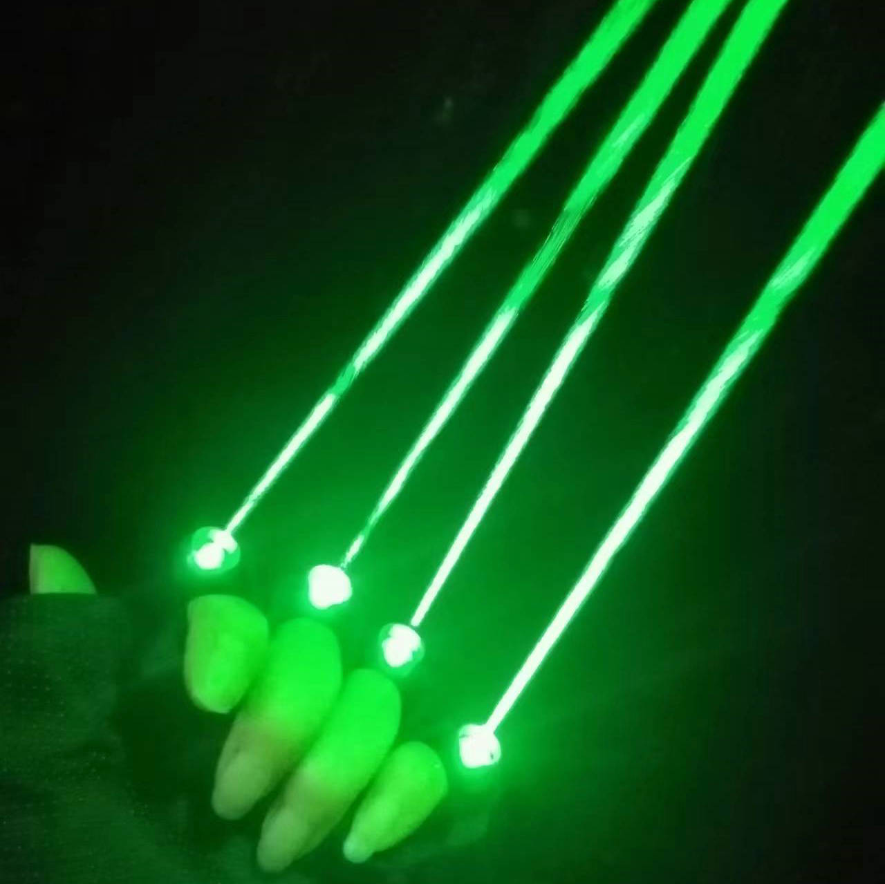 Event Party Dj - Groene Laserhandschoenen 650nm Lasermodule 40 Laser