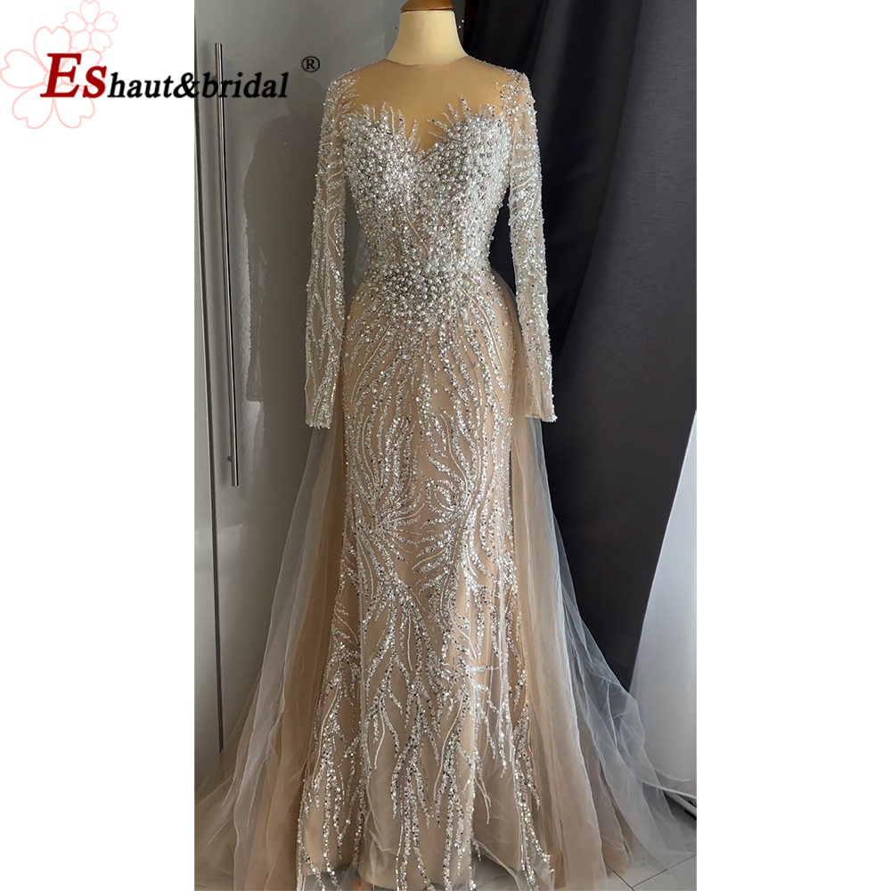 Glitter Tablecloth - Eshaut&bridal Naakt gekleurde, met kralen versierde