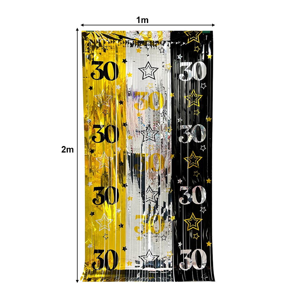 30e verjaardag decoratie achte - Party Banner Gold recensie en prijs