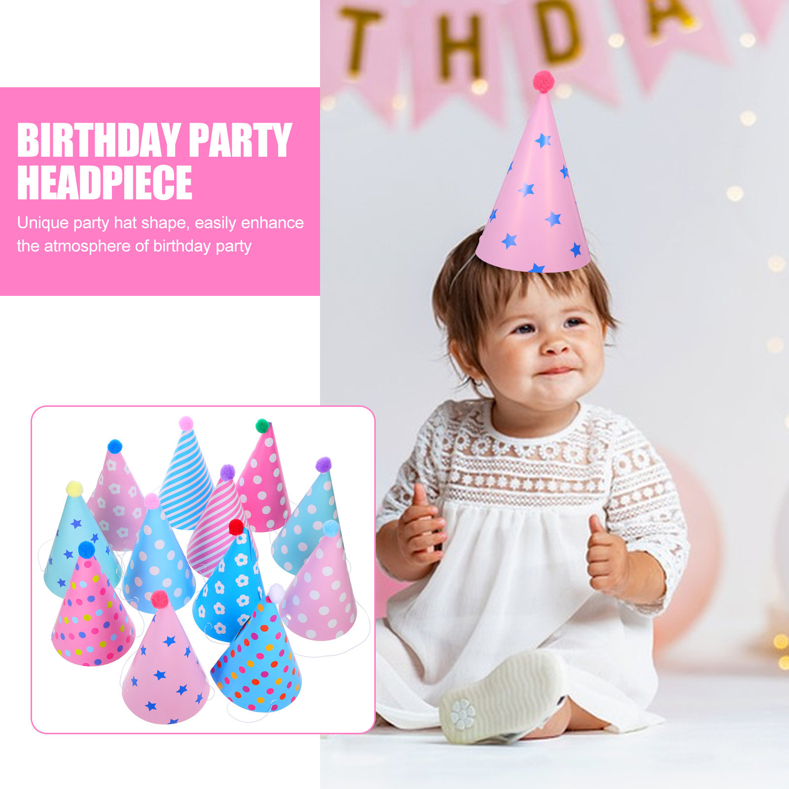 12 stuks verjaardagshoedjes, f - Party Hat Cone recensie en prijs