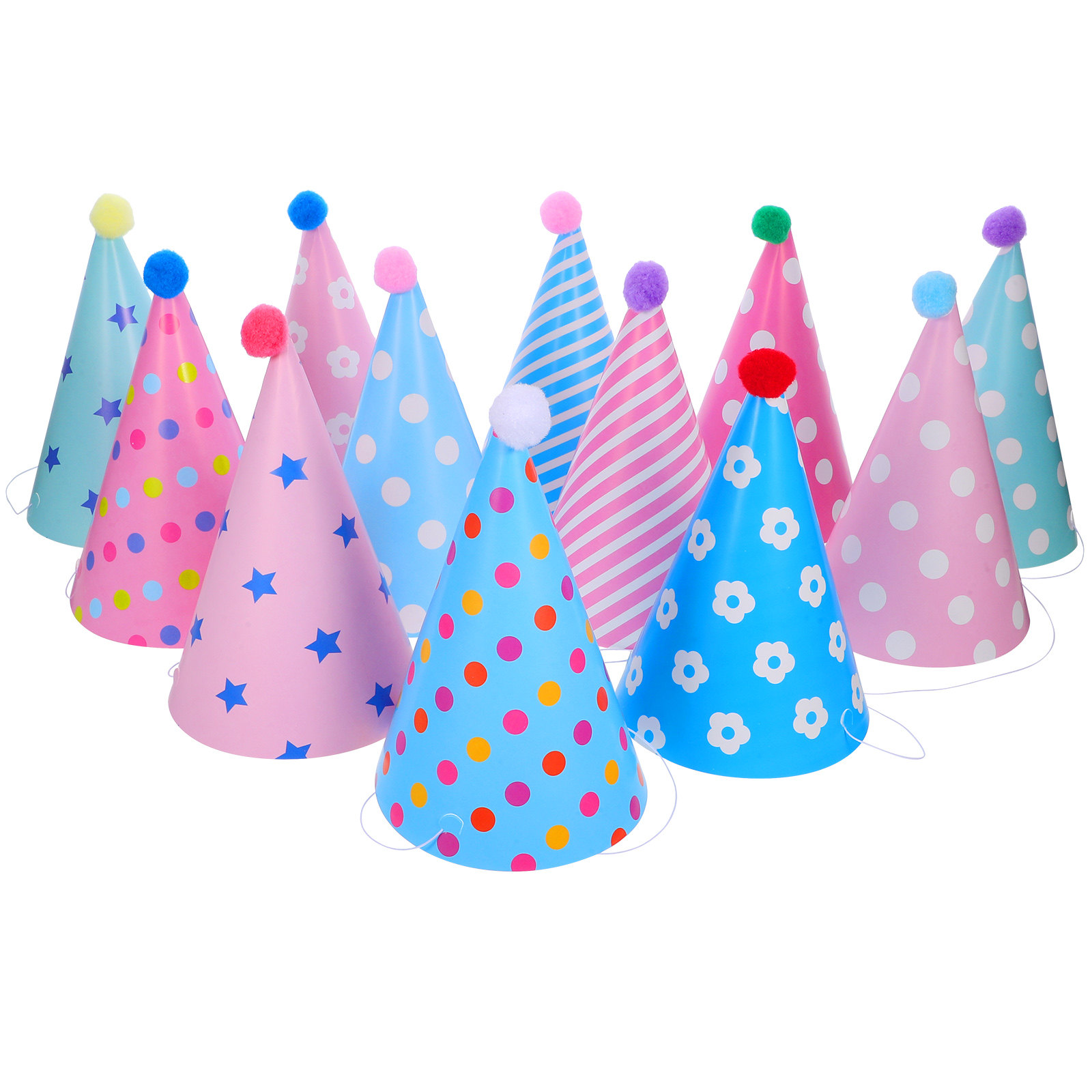 12 stuks verjaardagshoedjes, f - Party Hat Cone recensie en prijs
