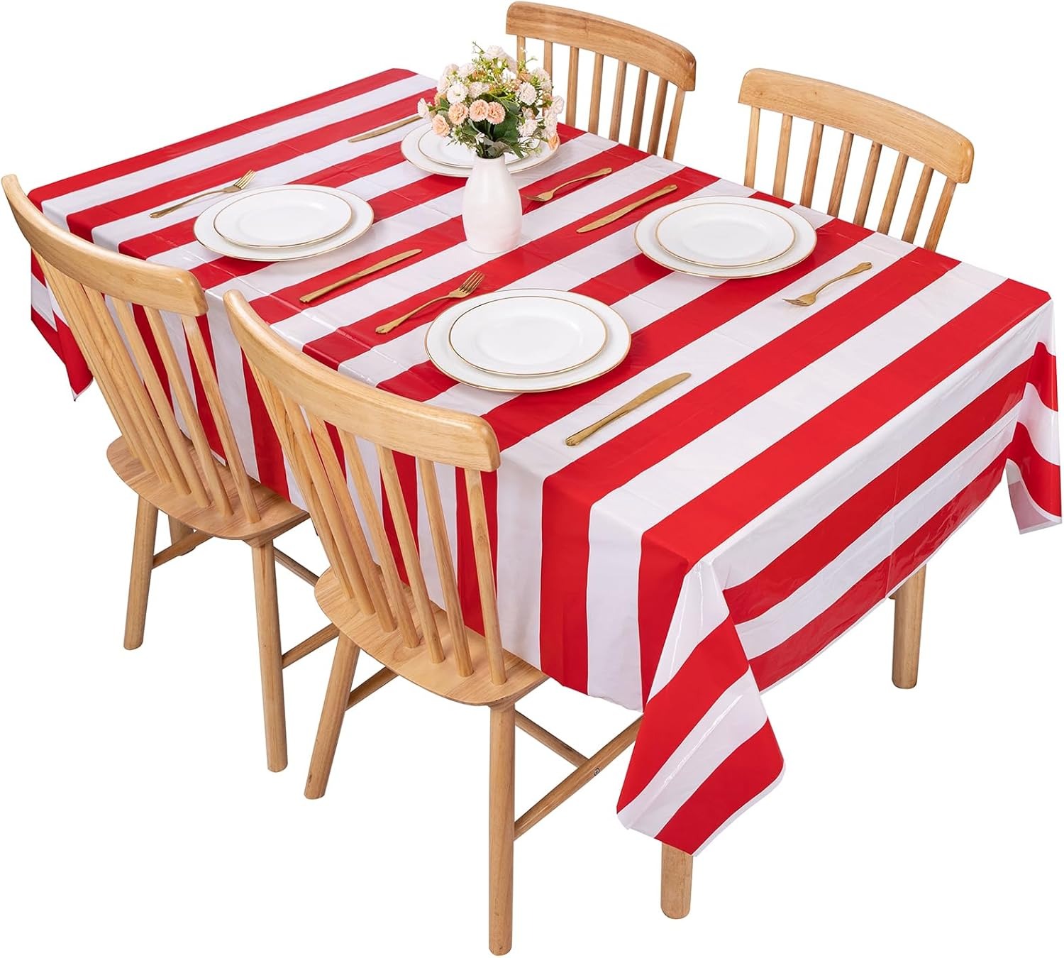 3 Packs Rood en Wit Horizontaa - Table Cloth Disposable recensie en prijs