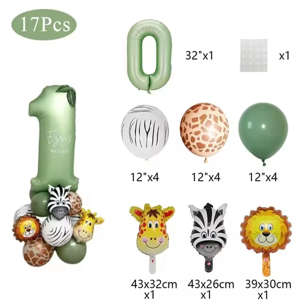 Jungle dieren verjaardag ballo - Balloon Arch Kit recensie en prijs