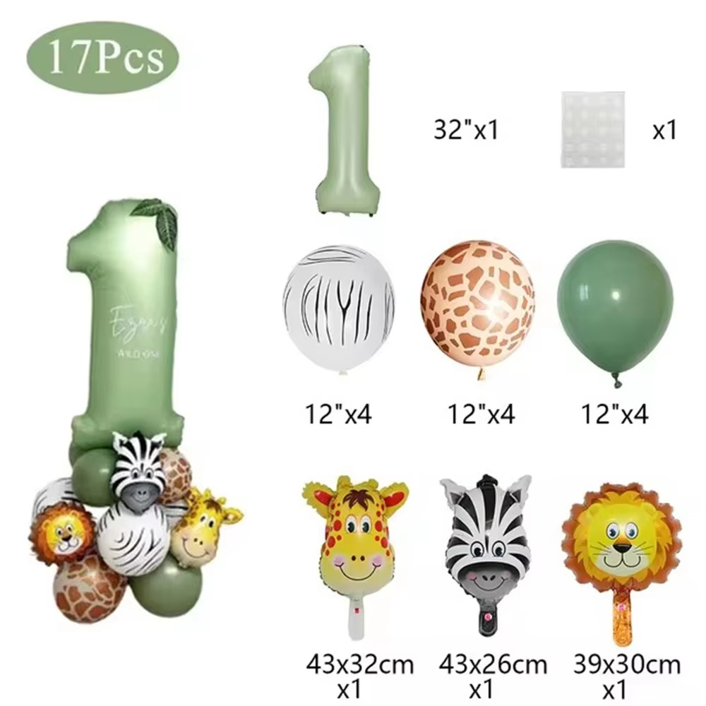 Jungle dieren verjaardag ballo - Balloon Arch Kit recensie en prijs